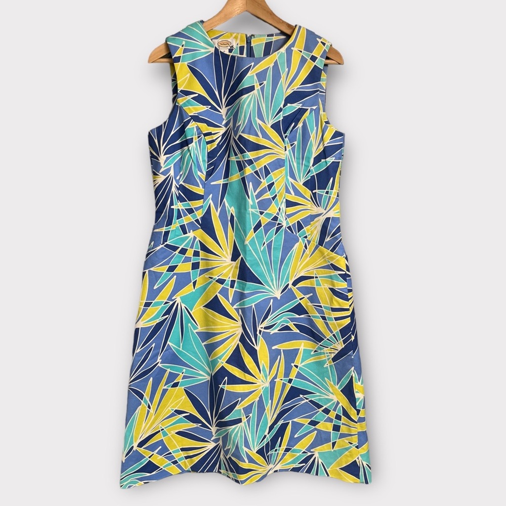 NWT Talbots Tropical Print Dress Women’s Size 12 Easter Resort Wear Sleeveless